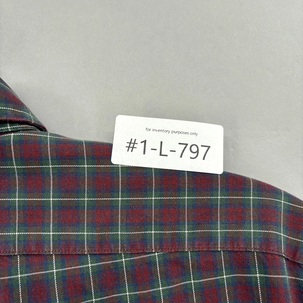 Polo Ralph Lauren Shirt Mens 2XL Multicolor Plaid Button Up Long Sleeve Vintage